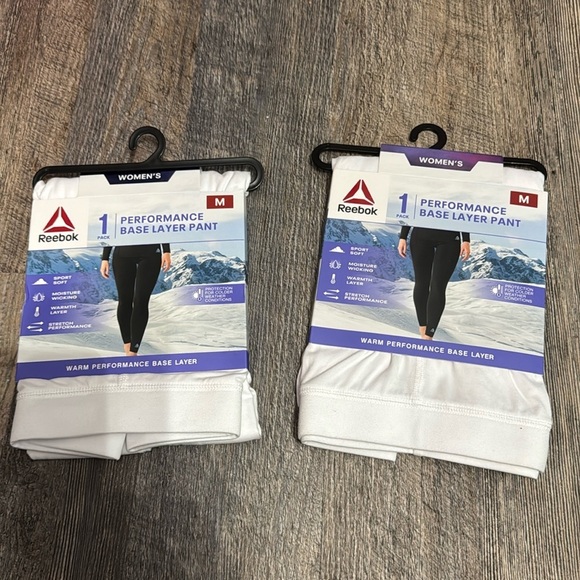 2 Reebok woman’s base layer pants - Picture 1 of 3
